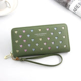 Heart Wallet Handbag Long Zipper Large Capacity Mobile Bag Small Love Wallet
