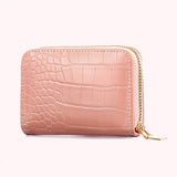 Retro Crocodile Pattern Clutch Purse Zipper Travel Wallets