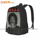 Lionel Richie Hello 1983 Photo Backpack Large Capacity Beach Gym Tote Bag