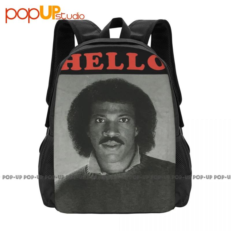 Lionel Richie Hello 1983 Photo Backpack Large Capacity Beach Gym Tote Bag