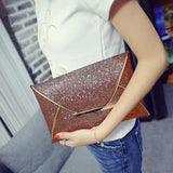 Sequins Envelope Evening Clutch Bag Wedding Party Handbag