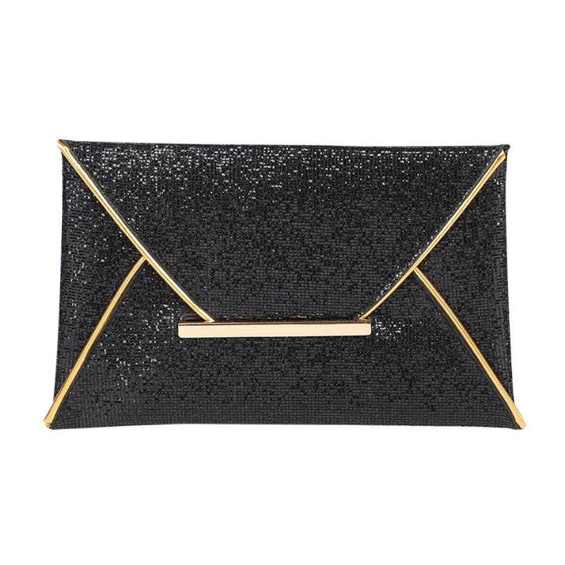 Sequins Envelope Evening Clutch Bag Wedding Party Handbag