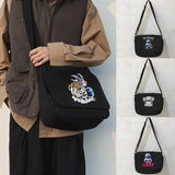 Japanese Astronaut Pattern Messenger Bag Harajuku College Style