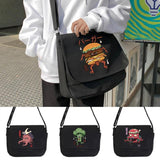 Monster Pattern Messenger Bag Youth College Style Portable Shoulder Bag