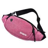 Men's Nylon Waist Pack Fanny Pack Money Belt Hip Bag for Mobile Phone