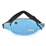 Men's Nylon Waist Pack Fanny Pack Money Belt Hip Bag for Mobile Phone