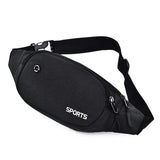 Men's Nylon Waist Pack Fanny Pack Money Belt Hip Bag for Mobile Phone