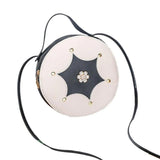 Women Rhinestone Round Shoulder Bag Handbag Crossbody Pouch