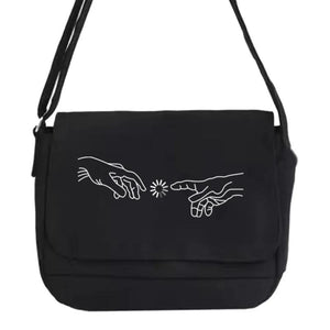 Harajuku Style Messenger Bag with Picture Pattern