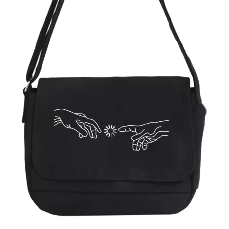 Harajuku Style Messenger Bag with Picture Pattern