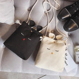 Small Canvas Crossbody Bag for Women Mini Shoulder Messenger Bag