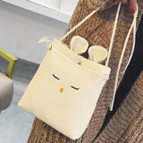 Small Canvas Crossbody Bag for Women Mini Shoulder Messenger Bag