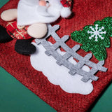 Christmas Gift Bag Red Green Drawstring Candy Bag Decorations