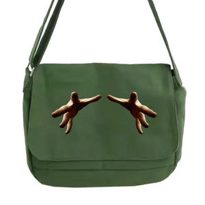 Japanese Multi-function Messenger Bag with 3D Pattern
