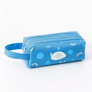 Kids School Stationery Bag For Girls Boys Large Capacity Portable Pen Bag