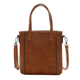 Vintage Zipper Handbag Dark Shoulder Strap Satchel