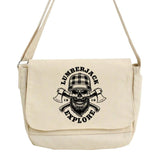 Japanese Tooling Messenger Bag Skull Pattern One-Shoulder Bag