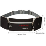 Reflective Zipper Waterproof Fanny Pack Phone Holder