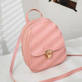 Girl Headphone Hole Backpack Student Shoulder Bags Mobile Phone Purse