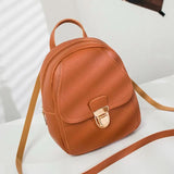 Girl Headphone Hole Backpack Student Shoulder Bags Mobile Phone Purse