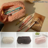 Plush Pencil Case Soft for Makeup Storage