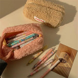 Plush Pencil Case Soft for Makeup Storage