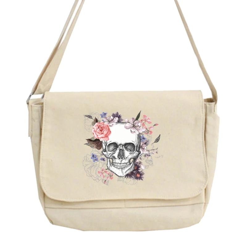 Japanese Multi-function Messenger Bag College Style One-shoulder Pattern Bags