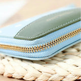 Small Dot Pattern Zipper Wallet Young Girl Style Tassels Purse