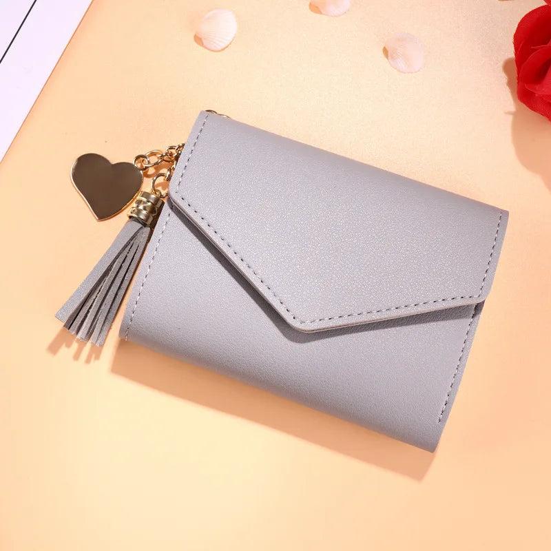 Mini Tassel Wallet Female Short Mini Wallets Students