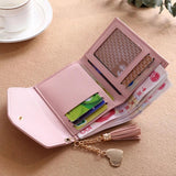 Mini Tassel Wallet Women Purse Short Wallets Students Lovely Purse