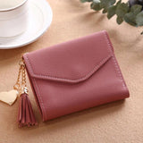 Mini Tassel Wallet Women Purse Short Wallets Students Lovely Purse