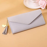 Women Zipper Purses Clutch Wallet Long Section Soft PU Leather Money Bag