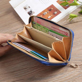 Vintage National Wind Oxford Embroidery Flowers Wallet Female Lady Wallet