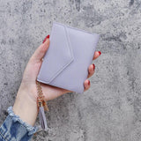 Short Tassel Wallet Mini Purse Female Small Wallet for Girl