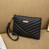 Women PU Leather Long Zipper Wrist Phone Wallet Messenger Bag