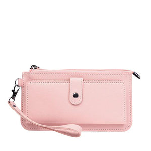 Women Long Wallet Multifunctional PU Leather Multi-card Clutch Zipper