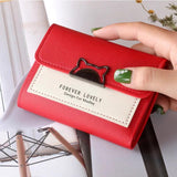 Short Wallet Mini Wallet Contrasting Metal Buckle Purse