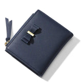 Women Wallet Female Short Candy Bow Wallets Zipper Purses Girls Lady Purse