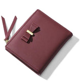 Women Wallet Female Short Candy Bow Wallets Zipper Purses Girls Lady Purse
