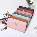 Women's Clutch Bag Butterfly Hollow Large Capacity Zipper Wallet
