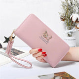 Women's Clutch Bag Butterfly Hollow Large Capacity Zipper Wallet