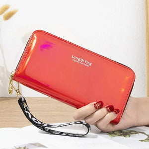 Laser Long Women Wallets Multi-function Wallets Large Capacity Mobile Phone Bag