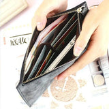 Casual Women's Wallet Long Money Bags Leather Thin Wallet Female Cardholder