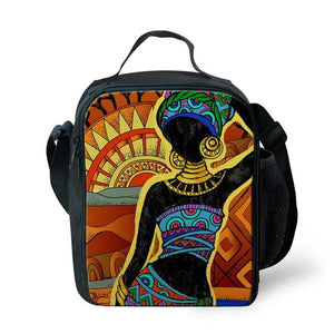 3Pcs Girls School Bags Set, Back To School Backpack, African American Art