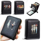 Women Leather Wallet Mini Hasp Solid Multi-Cards Holder Pattern Short Money Case
