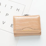 PU Small Short Wallet Women Hasp Boutique Retro Niche Small Delicate