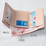 PU Small Short Wallet Women Hasp Boutique Retro Niche Small Delicate