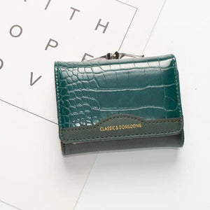 PU Small Short Wallet Women Hasp Boutique Retro Niche Small Delicate