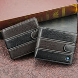 Real Cowhide Short Men Wallet Portefeuille Homme Business