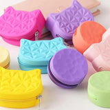 Silicone Cat-Shaped Women's Mini Coin Purse